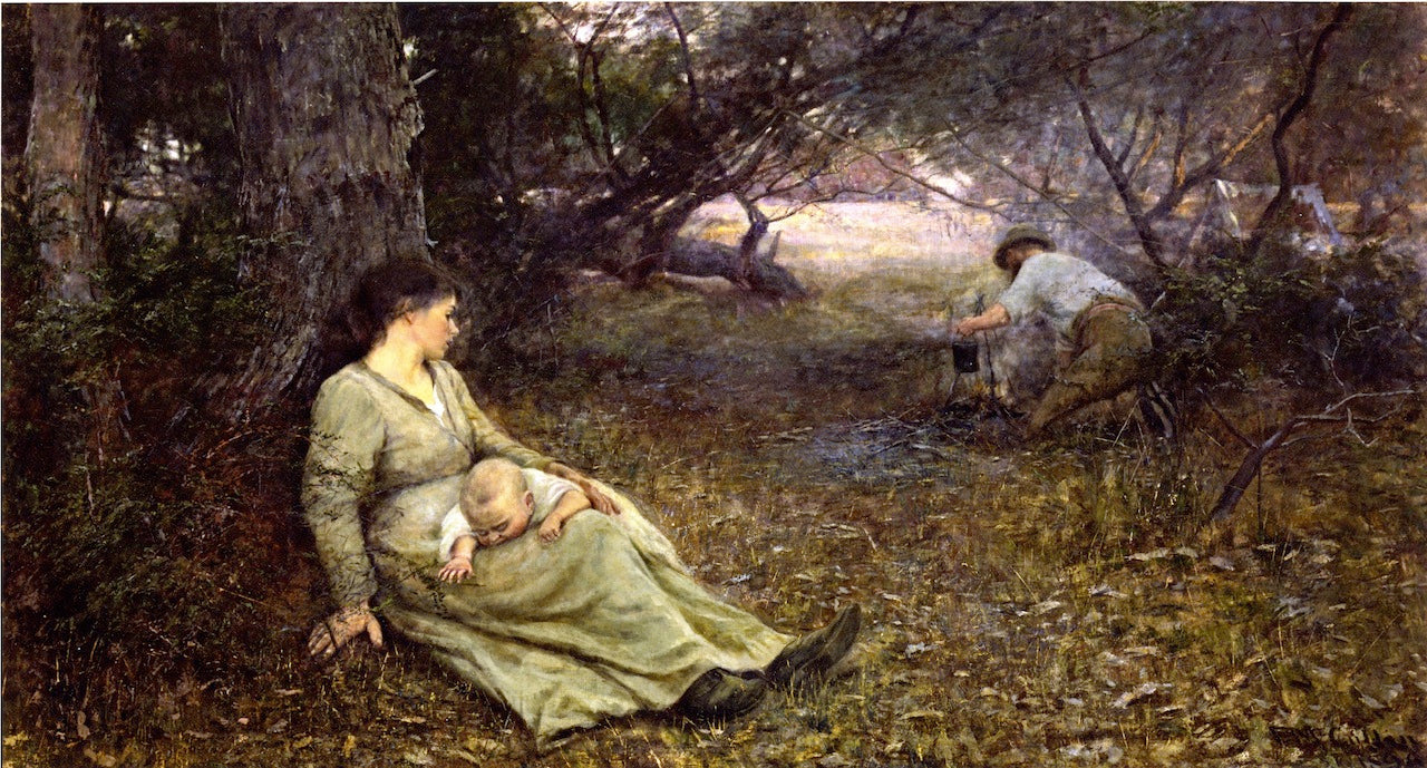 On the Wallaby Track by Frederick McCubbin,A3(16x12")Poster