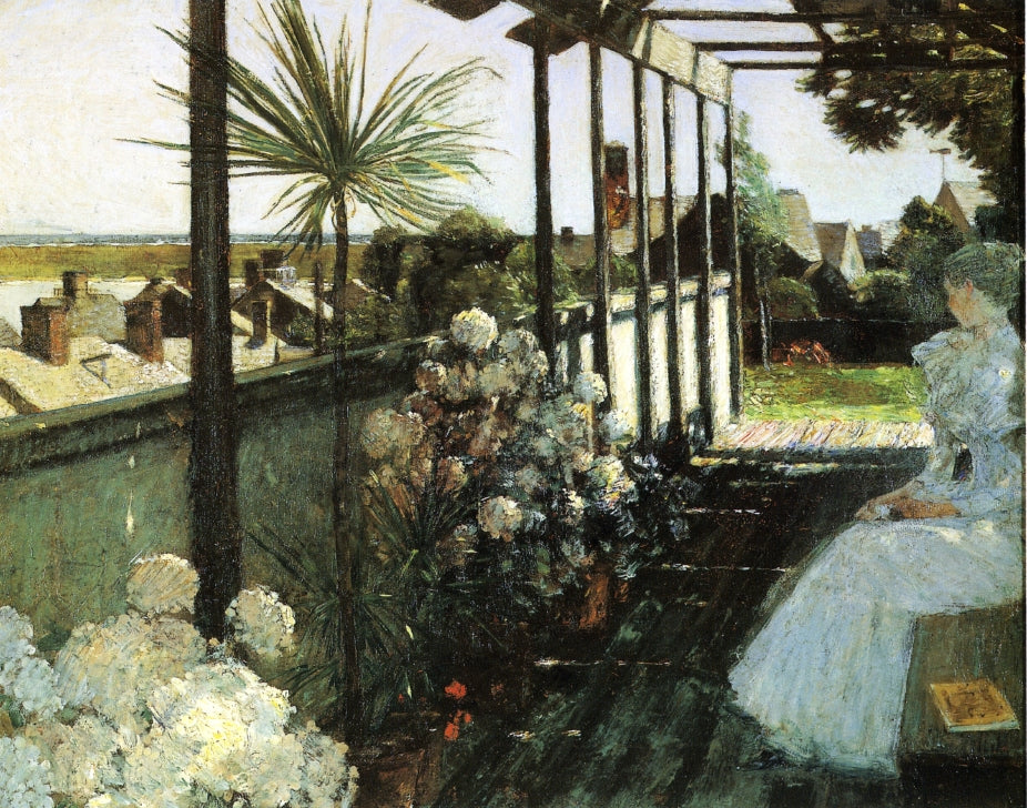 Afternoon in Nantucket, vintage artwork by Childe Hassam, 12x8" (A4) Poster