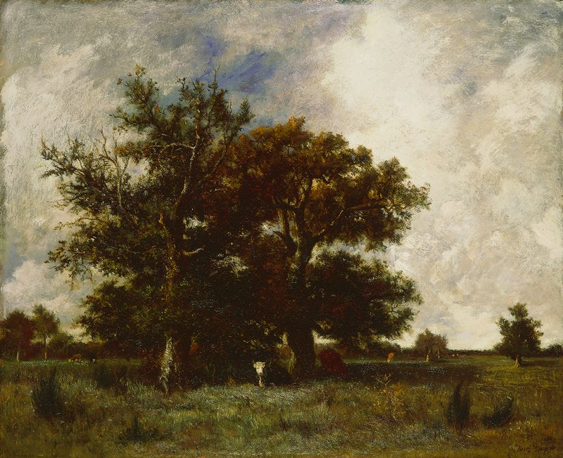 Fontainebleau Oaks, vintage artwork by Jules Dupre, A3 (16x12") Poster Print