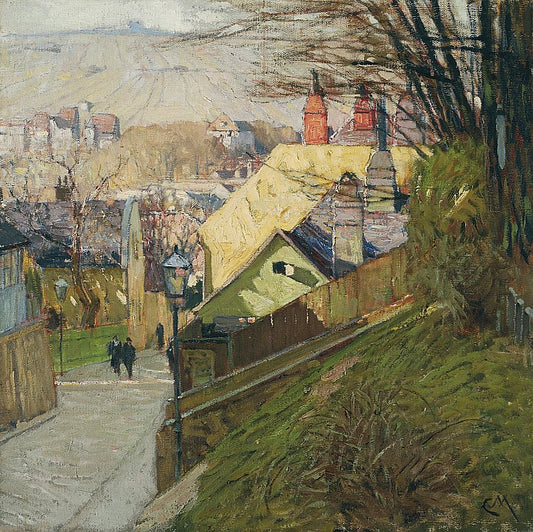 House of Therese Krones in Vienna by Carl Julius Rudolf Moll,A3(16x12")Poster