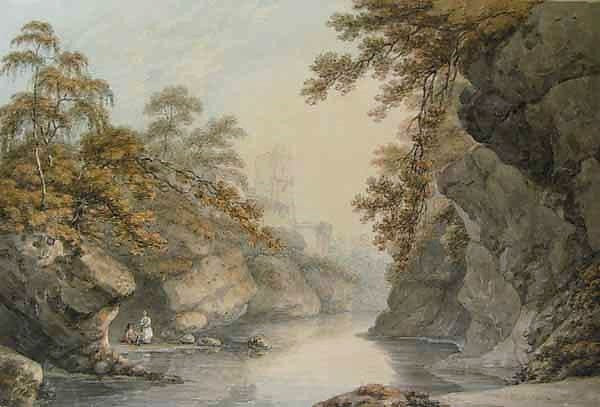 Roslyn, vintage artwork by Thomas Hearne, 12x8" (A4) Poster