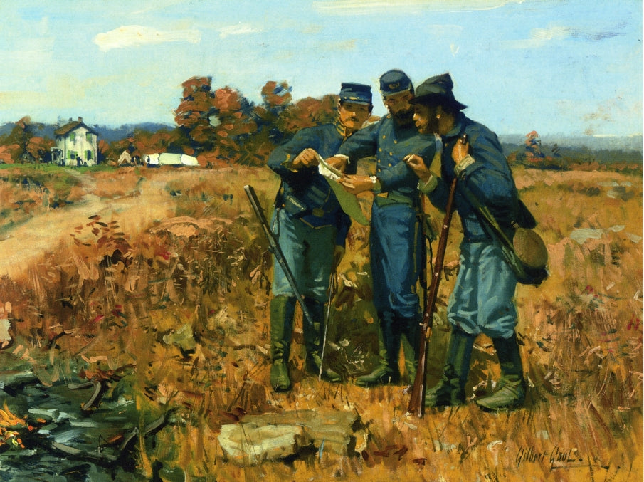 News from the Front, vintage artwork by William Gilbert Gaul, 12x8" (A4) Poster