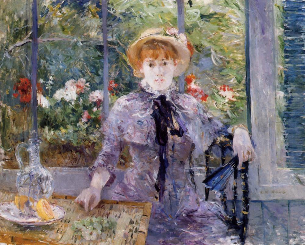 After Luncheon, vintage artwork by Berthe Morisot, 12x8" (A4) Poster