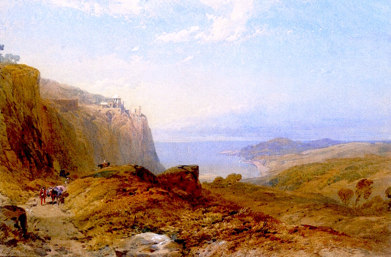 Mount Giuliano, Sicily, vintage artwork by Thomas Miles Richardson, Jr., A3 (16x12") Poster Print
