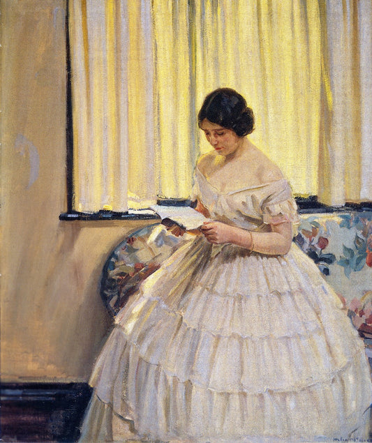 The Victorian Dress, vintage artwork by Helen Galloway McNicoll, 12x8" (A4) Poster