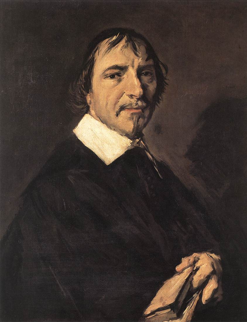 Herman Langelius, vintage artwork by Frans Hals, 12x8" (A4) Poster