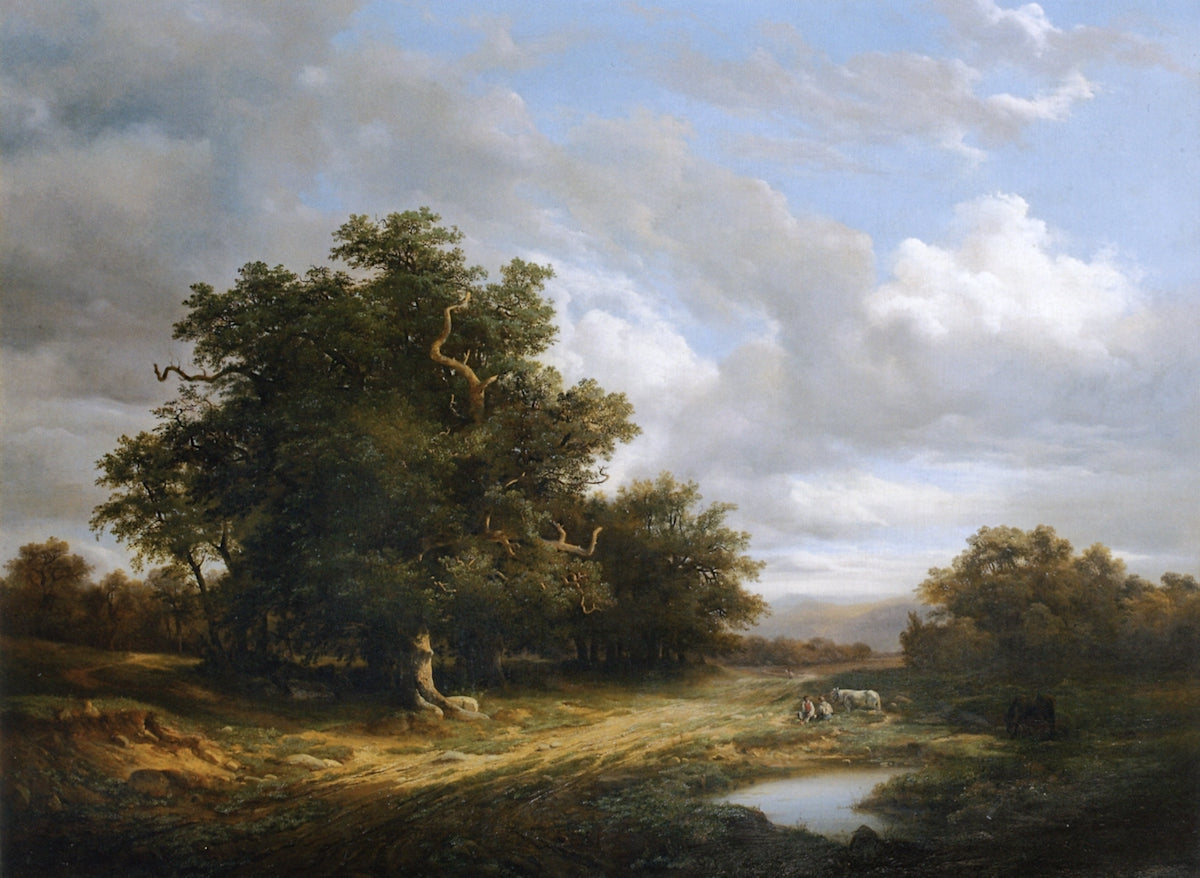 Forest at Avenches, vintage artwork by Alexandre Calame, A3 (16x12") Poster Print