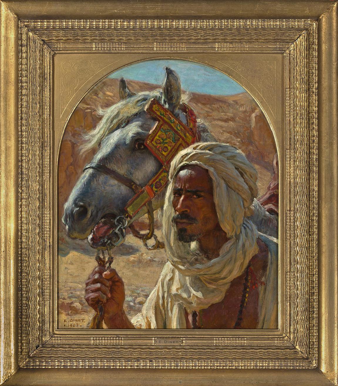 L'arabe et son cheval by etienne Nasreddine Dinet,A3(16x12")Poster