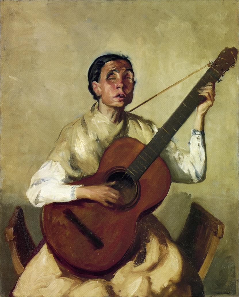Blind Spanish Singer by Robert Henri,A3(16x12")Poster