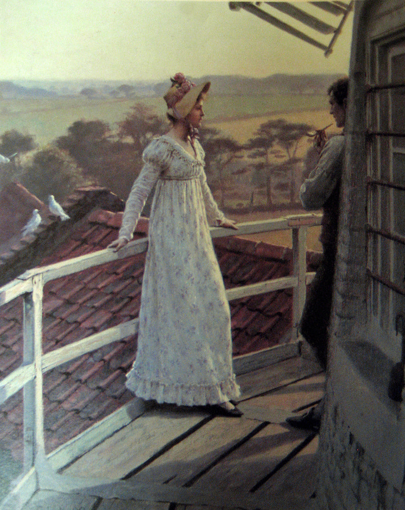 The Windmiller's Guest, vintage artwork by Edmund Blair Leighton, 12x8" (A4) Poster