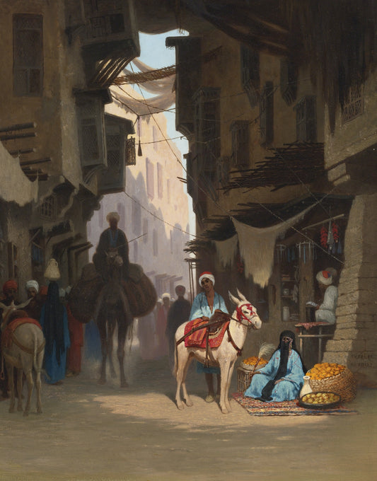 The Bazaar, vintage artwork by Charles Theodore Frère, A3 (16x12") Poster Print