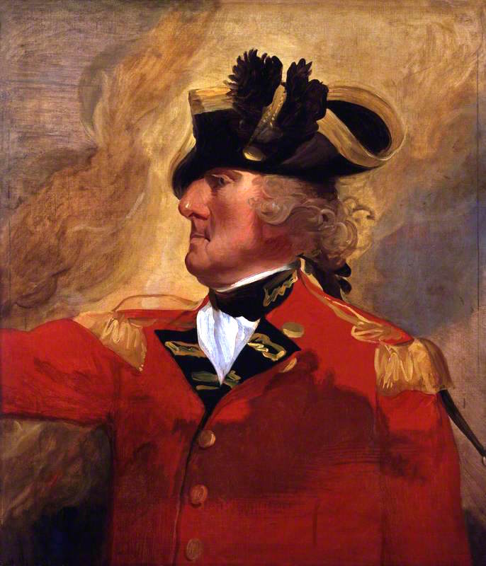 George Augustus Eliott, 1st Baron Heathfield, vintage artwork by John Singleton Copley, 12x8" (A4) Poster