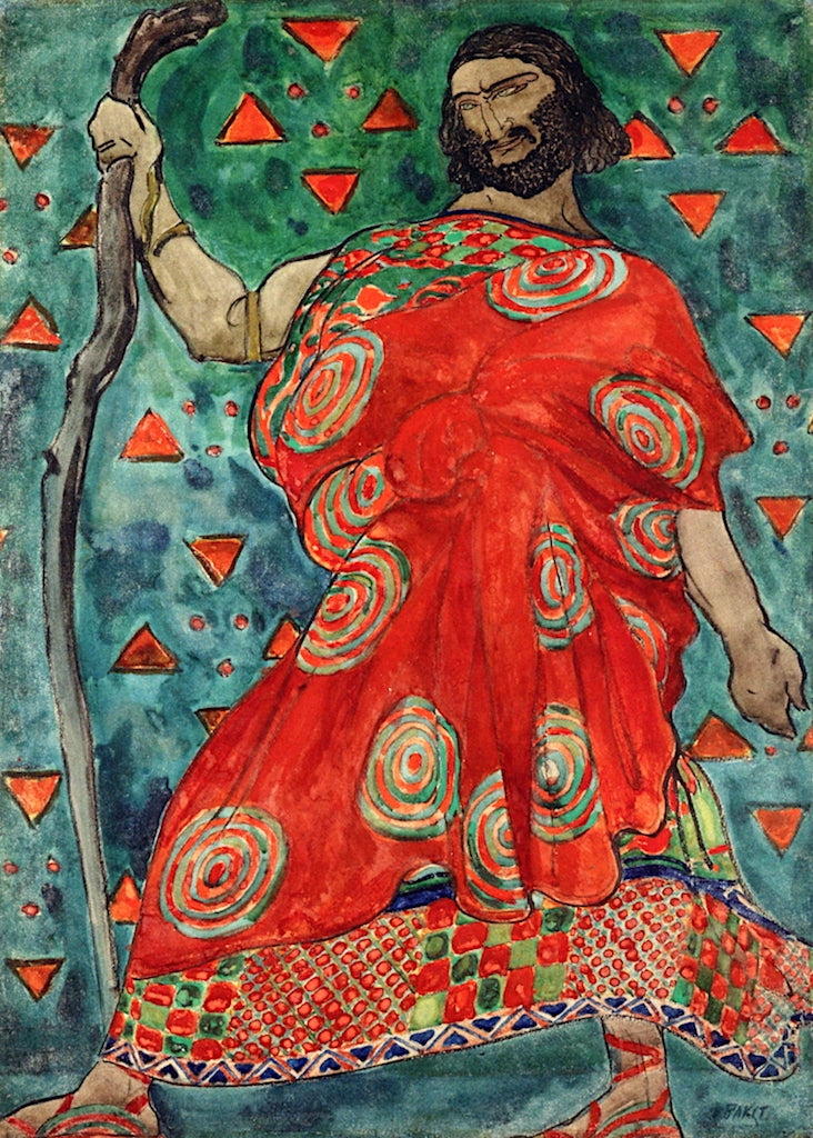 Costume design for 'Antigone': Creon by Leon Bakst,A3(16x12")Poster