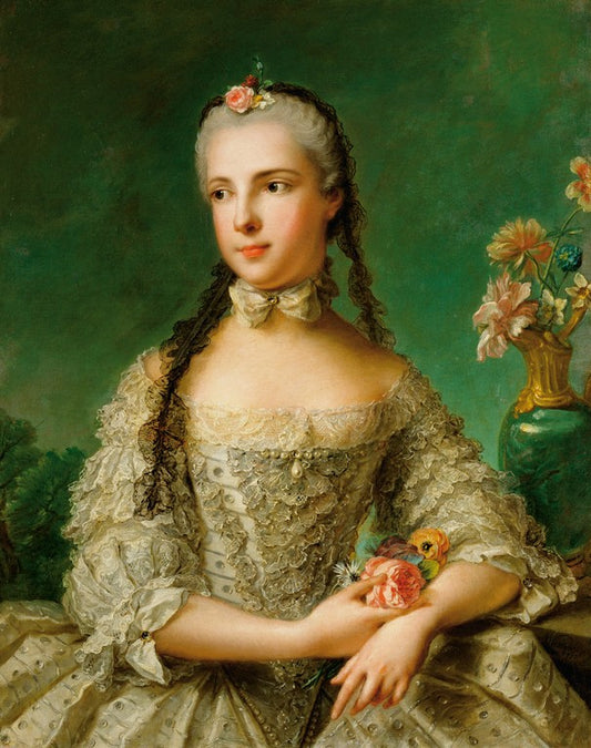 Portrait of Isabella of Parma, vintage artwork by Jean-Marc Nattier, 12x8" (A4) Poster
