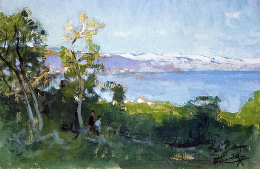 Garonne, vintage artwork by Pierre-Eugène Montezin, 12x8" (A4) Poster