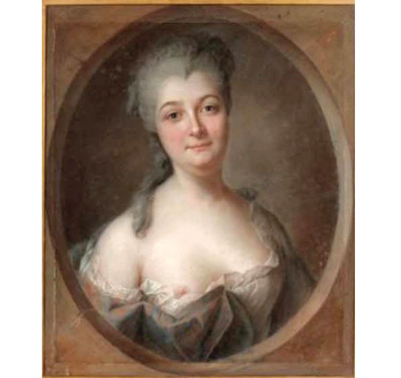 Amelie Anne Dorothee Hermani, vintage artwork by Franz Bernhard Frey, 12x8" (A4) Poster