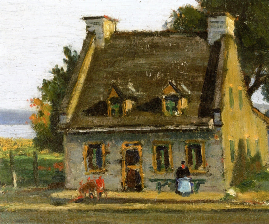 Old Château, Château Richer, Quebec, vintage artwork by John Young Johnstone, 12x8" (A4) Poster
