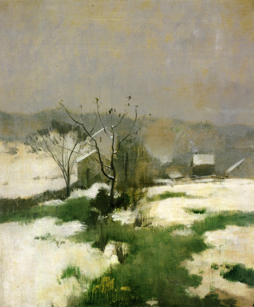 An Early Winter, vintage artwork by John Twachtman, 12x8" (A4) Poster