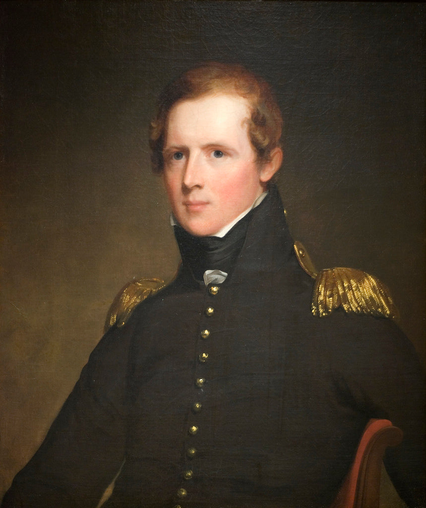 Major John Biddle, vintage artwork by Thomas Sully, 12x8" (A4) Poster