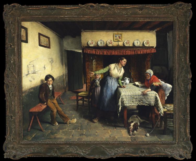 The Drawing Misunderstood, vintage artwork by Évariste Carpentier, 12x8" (A4) Poster