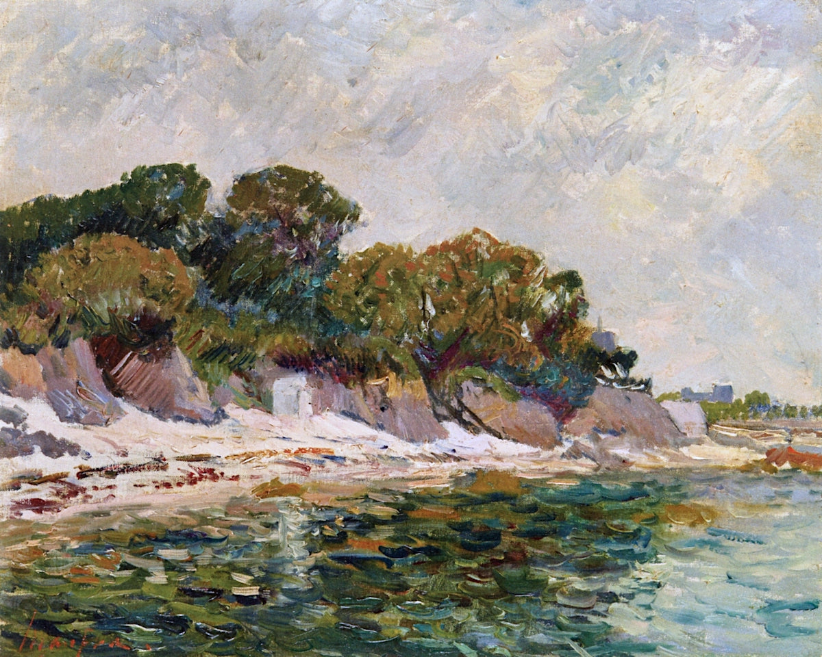 Beach with Large Trees by Maxime Maufra,A3(16x12")Poster