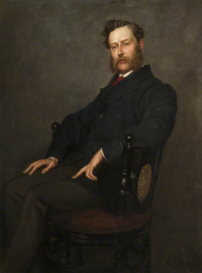 Colonel Oliver Ormerod Walker, vintage artwork by Valentine Cameron Prinsep, 12x8" (A4) Poster