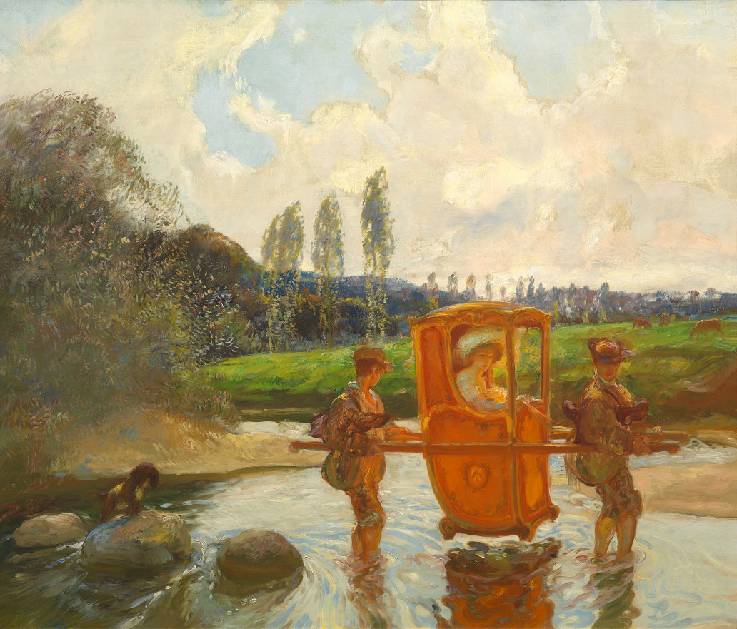 Le gue by Gaston La Touche,A3(16x12")Poster