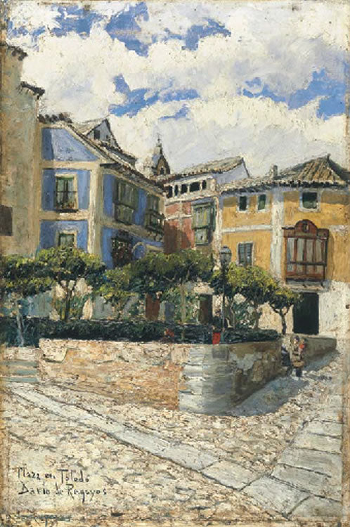 Plaza at Toledo by Dario de Regoyos Y Valdes,A3(16x12")Poster