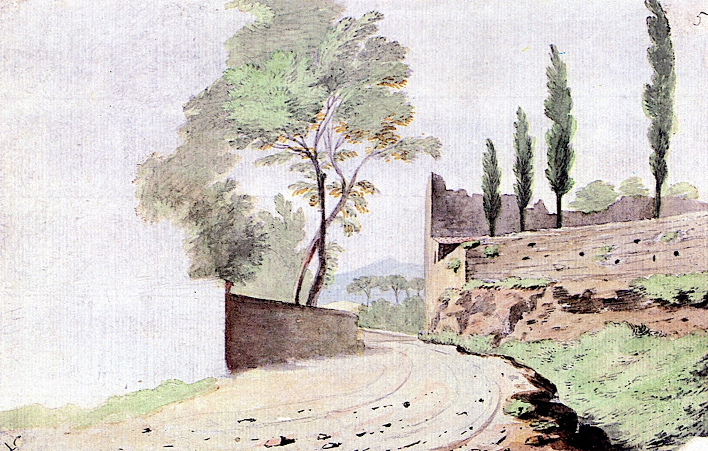 On a Country Road, vintage artwork by Alexander Cozens, 12x8" (A4) Poster