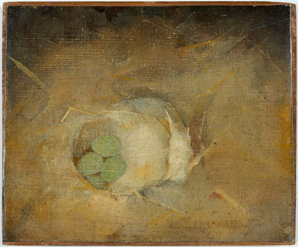 Bird's Nest with Green Eggs, vintage artwork by Jan Mankes, 12x8" (A4) Poster
