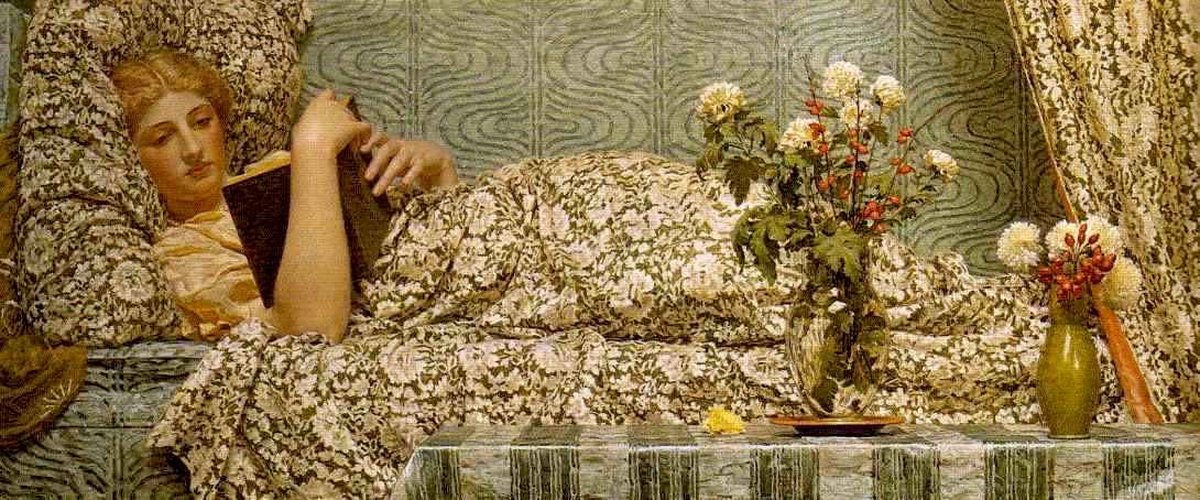 Red Berries, vintage artwork by Albert Joseph Moore, A.R.W.S., 12x8" (A4) Poster