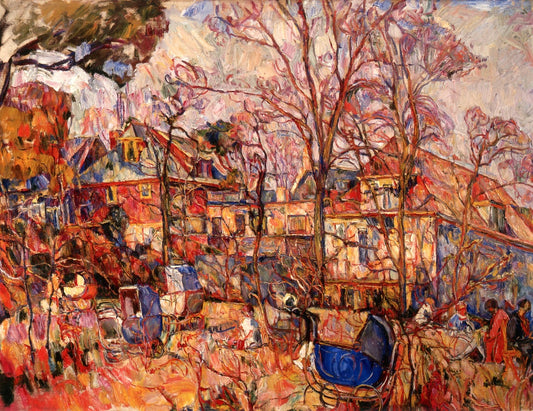 Autumn, Composition by Abraham A. Manievich,16x12(A3) Poster