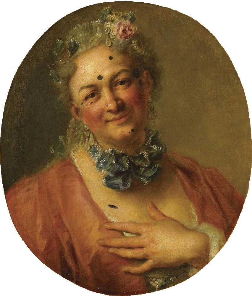 Portrait of Pierre de Jelyotte (1713-1797), in the role of Nymph Plataea, vintage artwork by Charles-Antoine Coypel IV, 12x8" (A4) Poster