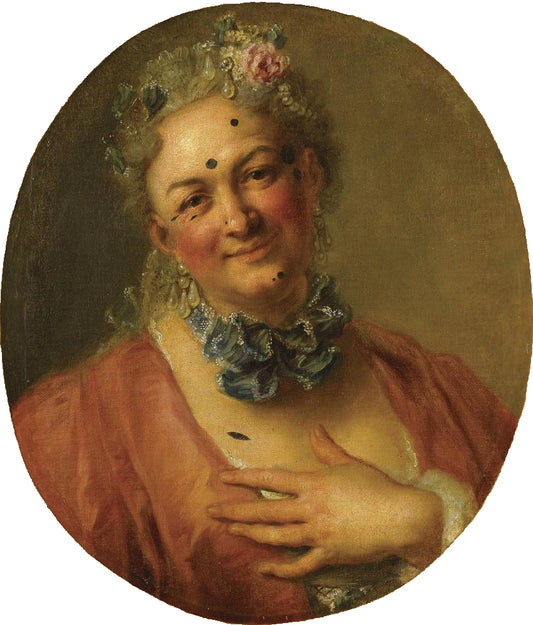 Portrait of Pierre de Jelyotte (1713-1797), in the role of Nymph Plataea, vintage artwork by Charles-Antoine Coypel IV, 12x8" (A4) Poster