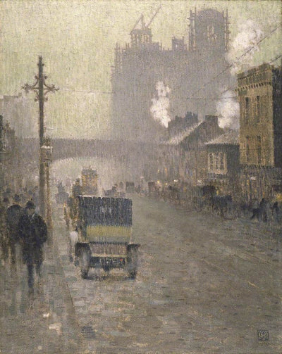 Oxford Road by Pierre Adolphe Valette,16x12(A3) Poster