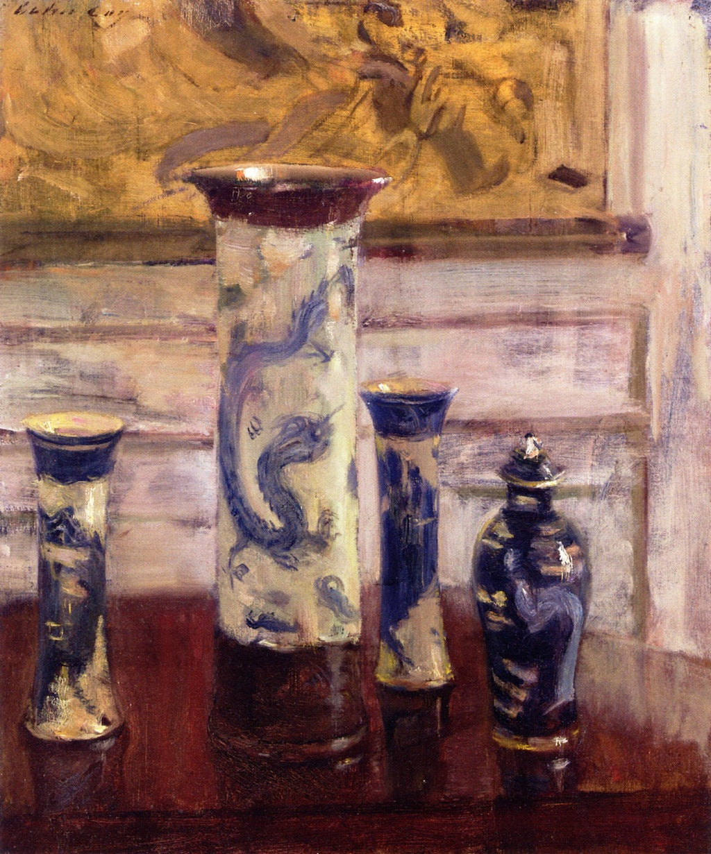 The Vases, vintage artwork by Walter Gay, 12x8" (A4) Poster
