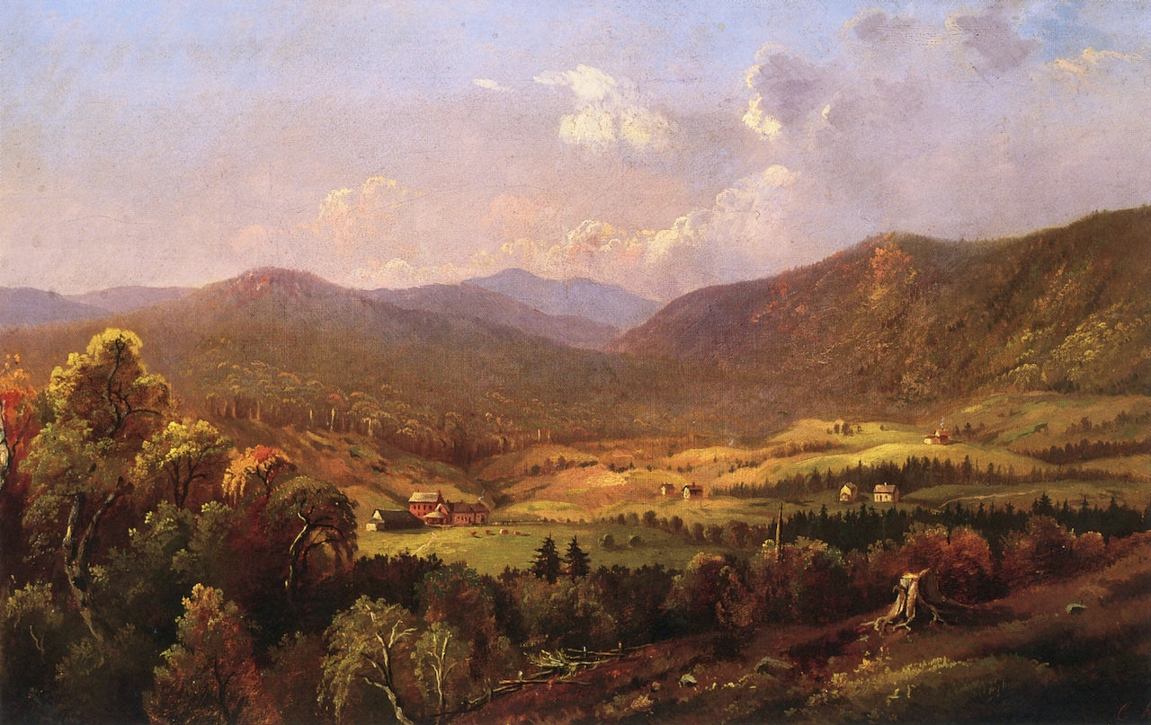Heart of the Green Mountains, vintage artwork by Charles Louis Heyde, 12x8" (A4) Poster