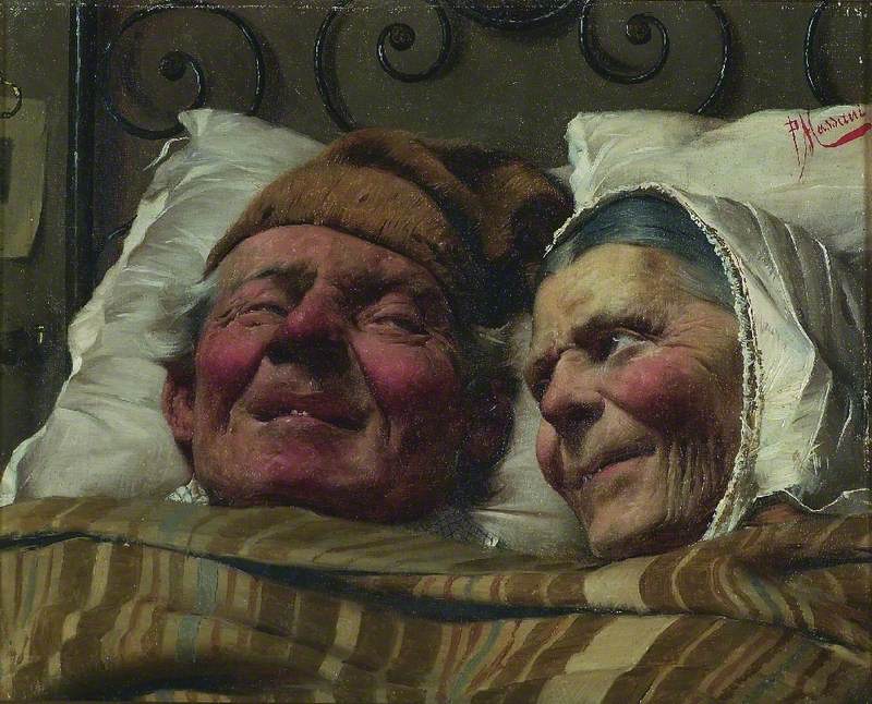 The Golden Wedding, vintage artwork by Pompeo Massani, 12x8" (A4) Poster