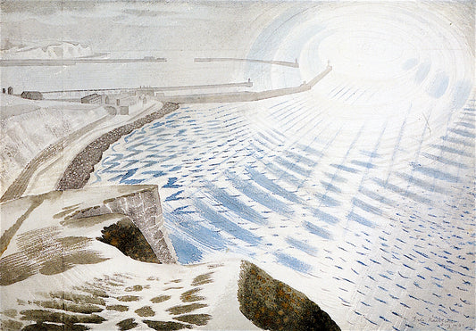 Cross Channel Shelling by Eric Ravilious,16x12(A3) Poster