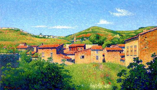 General View of Alet-les-Bains by Achille Lauge,A3(16x12")Poster