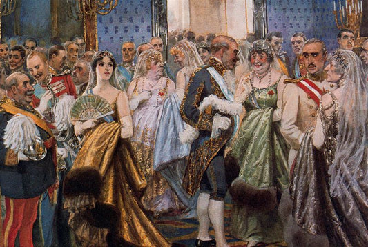 The Ball, vintage artwork by Adolfo Lozano Sidro, 12x8" (A4) Poster