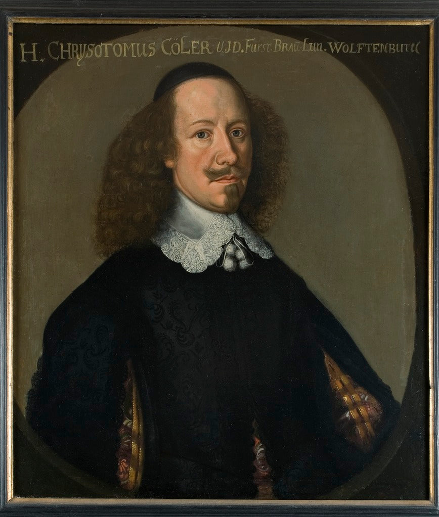 Chrysostomos Coeler, vintage artwork by Anselm van Hulle, 12x8" (A4) Poster
