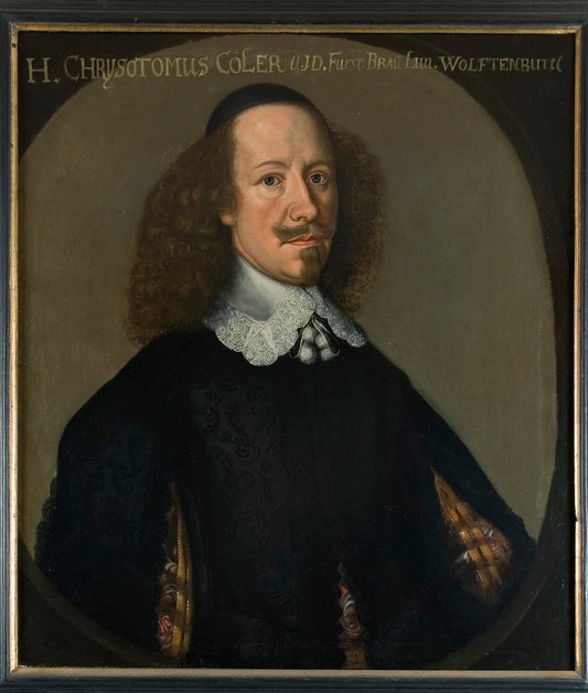 Chrysostomos Coeler, vintage artwork by Anselm van Hulle, 12x8" (A4) Poster