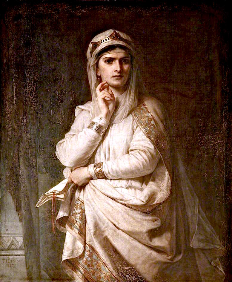 Ideal Portrait of Lady Macbeth, vintage artwork by Thomas Francis Dicksee, R.A., A3 (16x12") Poster Print