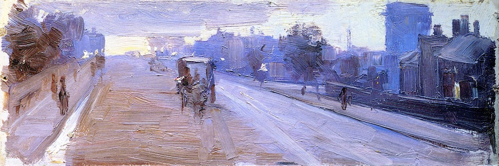 Hoddle Street, 10 P.M. by Sir Arthur Streeton,A3(16x12")Poster