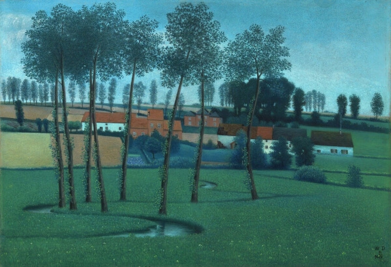 Summer in Brabant by William Degouve de Nuncques,A3(16x12")Poster