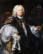 Dr. Benjamin Hoadly, Bishop of Winchester, vintage artwork by William Hogarth, 12x8" (A4) Poster