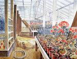 Geraniums and Carnations, vintage artwork by Eric Ravilious, 12x8" (A4) Poster