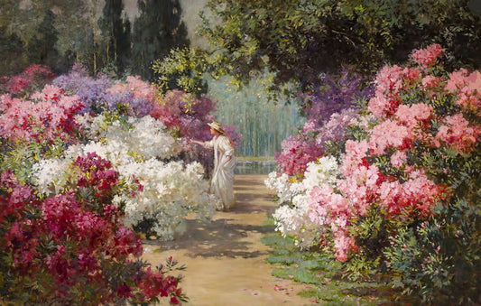 In Bloom, vintage artwork by Abbott Fuller Graves, 12x8" (A4) Poster