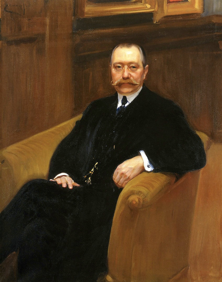 Portrait of G.P. Schleifer, vintage artwork by Alexander Murashko, 12x8" (A4) Poster